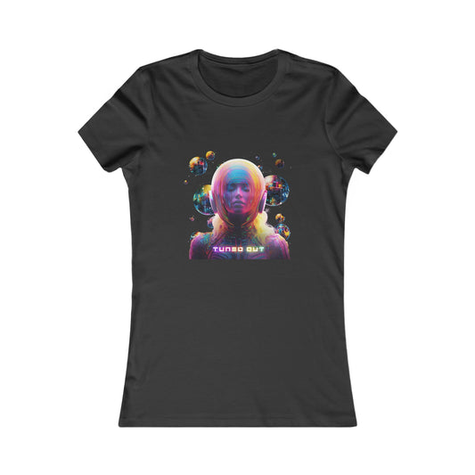 Bubbles- BLACK WITH COLORS -Tuned Out- Women's Favorite Tee