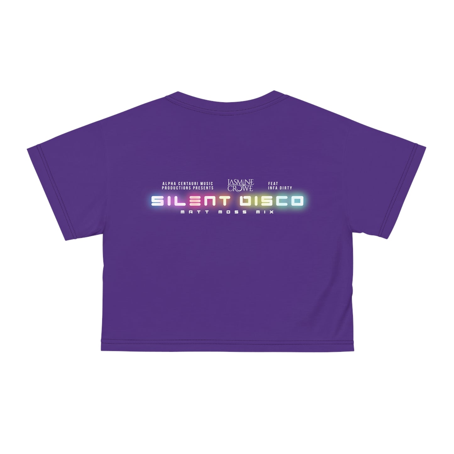 BUBBLES- PURPLE - Mona Musica- Crop Tee (AOP)