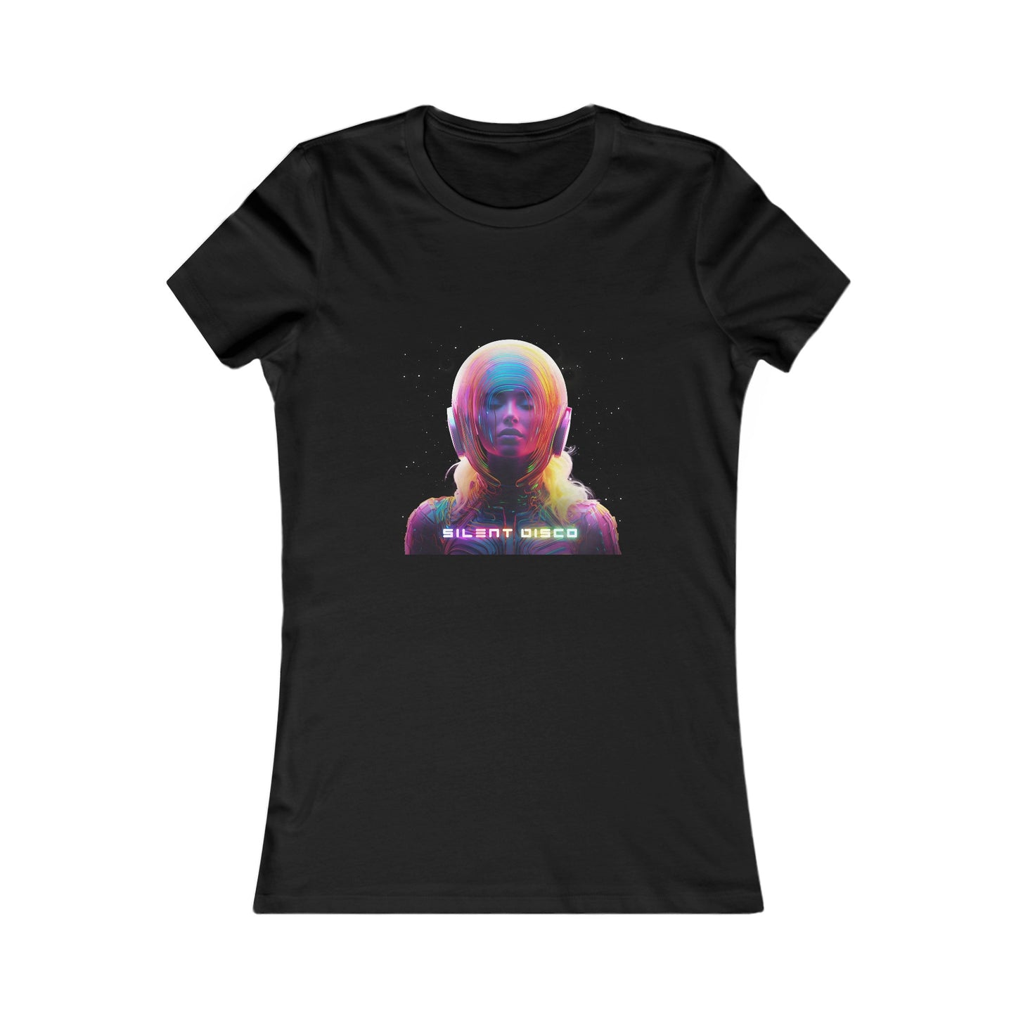 STARS- BLACK WITH COLORS Women's Favorite Tee