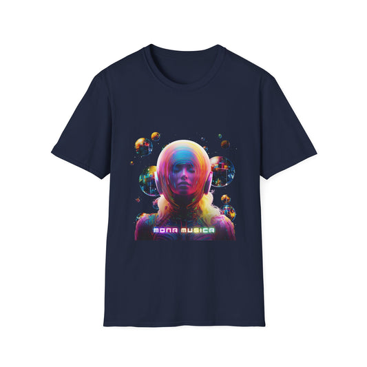 BUBBLES- BLACK -Mona Musica- Unisex Softstyle T-Shirt