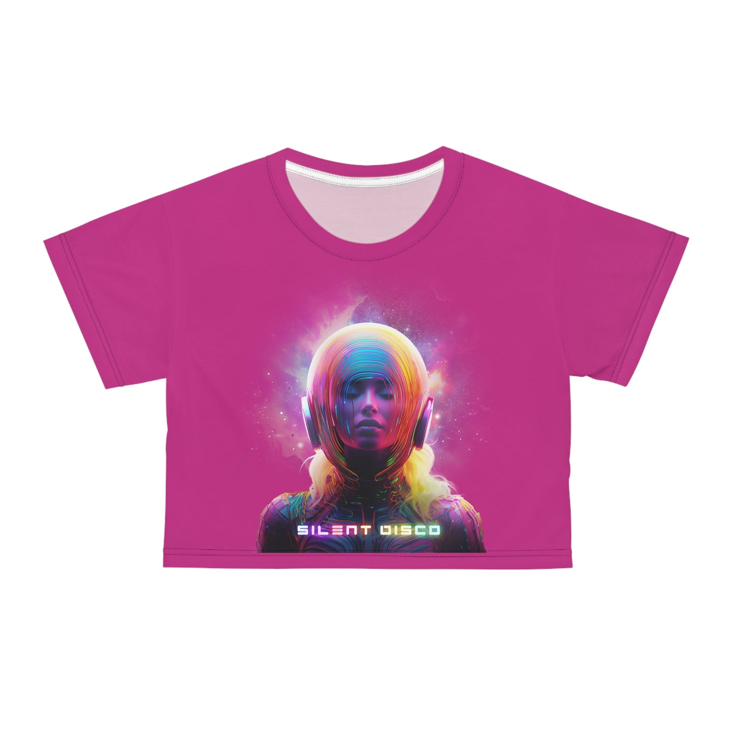 GLOW- PINK Copy of Crop Tee (AOP)