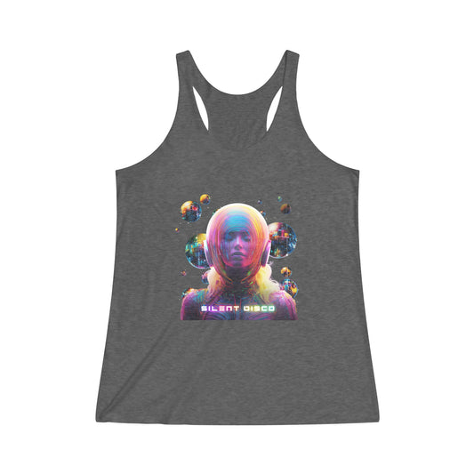 BUBBLES - NO LOGOS Women's Tri-Blend Racerback Tank