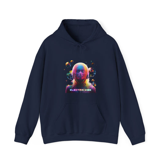 Bubbles -BLACK - Electric Vibe- Unisex Heavy Blend™ Hooded Sweatshirt